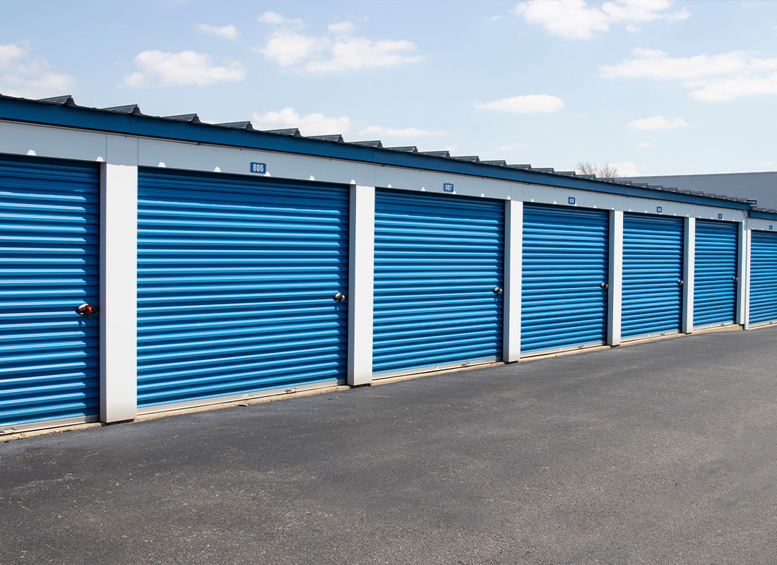 Insurance by Industry - Self Storage Units Sitting Side by Side on a Clear Day